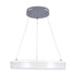 GloboStar® ARIANA 61039 Κρεμαστή Πλαφονιέρα Οροφής Κύκλος LED CCT 55W 6376lm 120° AC 220-240V - Εναλλαγή Φωτισμού μέσω Τηλεχειριστηρίου All In One Ψυχρό Λευκό 6000k+Φυσικό Λευκό 4500k+Θερμό Λευκό 2700k Dimmable Φ48cm - Ανθρακί - 3 Years Warrant - ledmania.gr