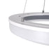 GloboStar® ARIANA 61039 Κρεμαστή Πλαφονιέρα Οροφής Κύκλος LED CCT 55W 6376lm 120° AC 220-240V - Εναλλαγή Φωτισμού μέσω Τηλεχειριστηρίου All In One Ψυχρό Λευκό 6000k+Φυσικό Λευκό 4500k+Θερμό Λευκό 2700k Dimmable Φ48cm - Ανθρακί - 3 Years Warrant - ledmania.gr