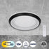GloboStar® MELINA 61040 Πλαφονιέρα Οροφής Κύκλος LED CCT 55W 6376lm 120° AC 220-240V - Εναλλαγή Φωτισμού μέσω Τηλεχειριστηρίου All In One Ψυχρό Λευκό 6000k+Φυσικό Λευκό 4500k+Θερμό Λευκό 2700k Dimmable Φ48cm - Μαύρο - 3 Years Warranty - ledmania.gr