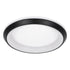 GloboStar® MELINA 61040 Πλαφονιέρα Οροφής Κύκλος LED CCT 55W 6376lm 120° AC 220-240V - Εναλλαγή Φωτισμού μέσω Τηλεχειριστηρίου All In One Ψυχρό Λευκό 6000k+Φυσικό Λευκό 4500k+Θερμό Λευκό 2700k Dimmable Φ48cm - Μαύρο - 3 Years Warranty - ledmania.gr