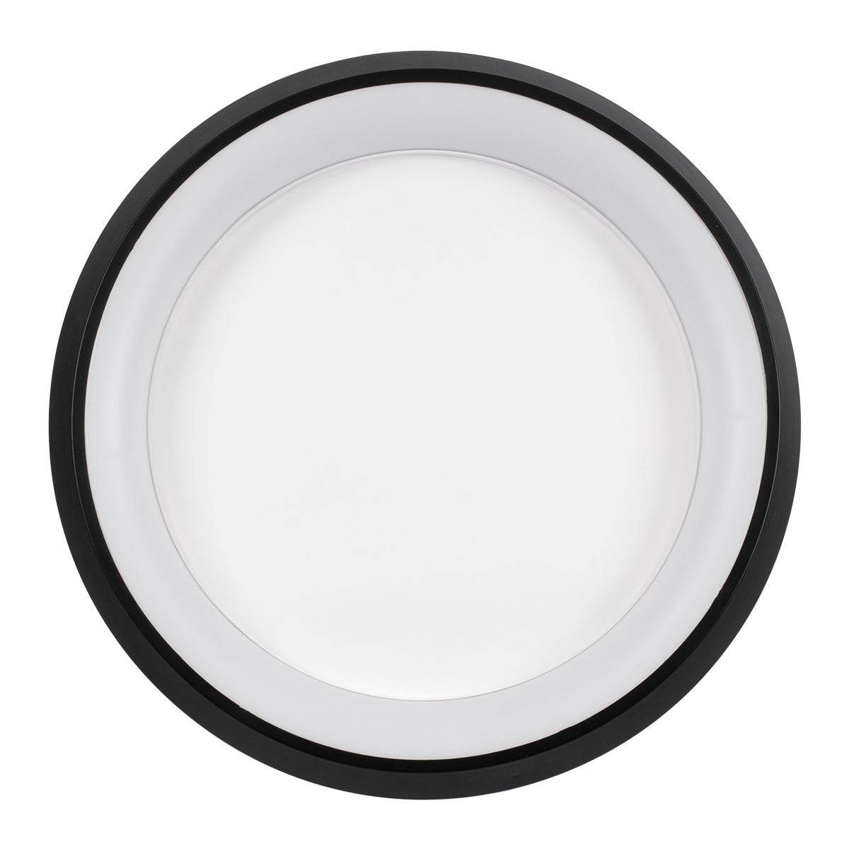 GloboStar® MELINA 61040 Πλαφονιέρα Οροφής Κύκλος LED CCT 55W 6376lm 120° AC 220-240V - Εναλλαγή Φωτισμού μέσω Τηλεχειριστηρίου All In One Ψυχρό Λευκό 6000k+Φυσικό Λευκό 4500k+Θερμό Λευκό 2700k Dimmable Φ48cm - Μαύρο - 3 Years Warranty - ledmania.gr