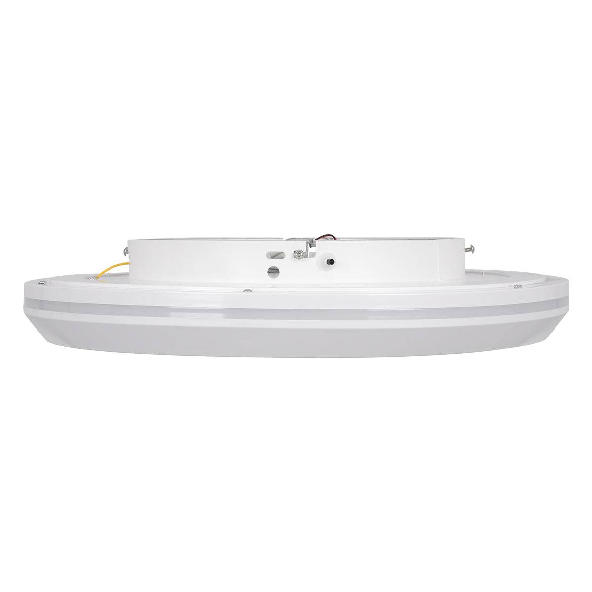 GloboStar® MELINA 61041 Πλαφονιέρα Οροφής Κύκλος LED CCT 55W 6376lm 120° AC 220-240V - Εναλλαγή Φωτισμού μέσω Τηλεχειριστηρίου All In One Ψυχρό Λευκό 6000k+Φυσικό Λευκό 4500k+Θερμό Λευκό 2700k Dimmable Φ48cm - Λευκό - 3 Years Warranty - ledmania.gr