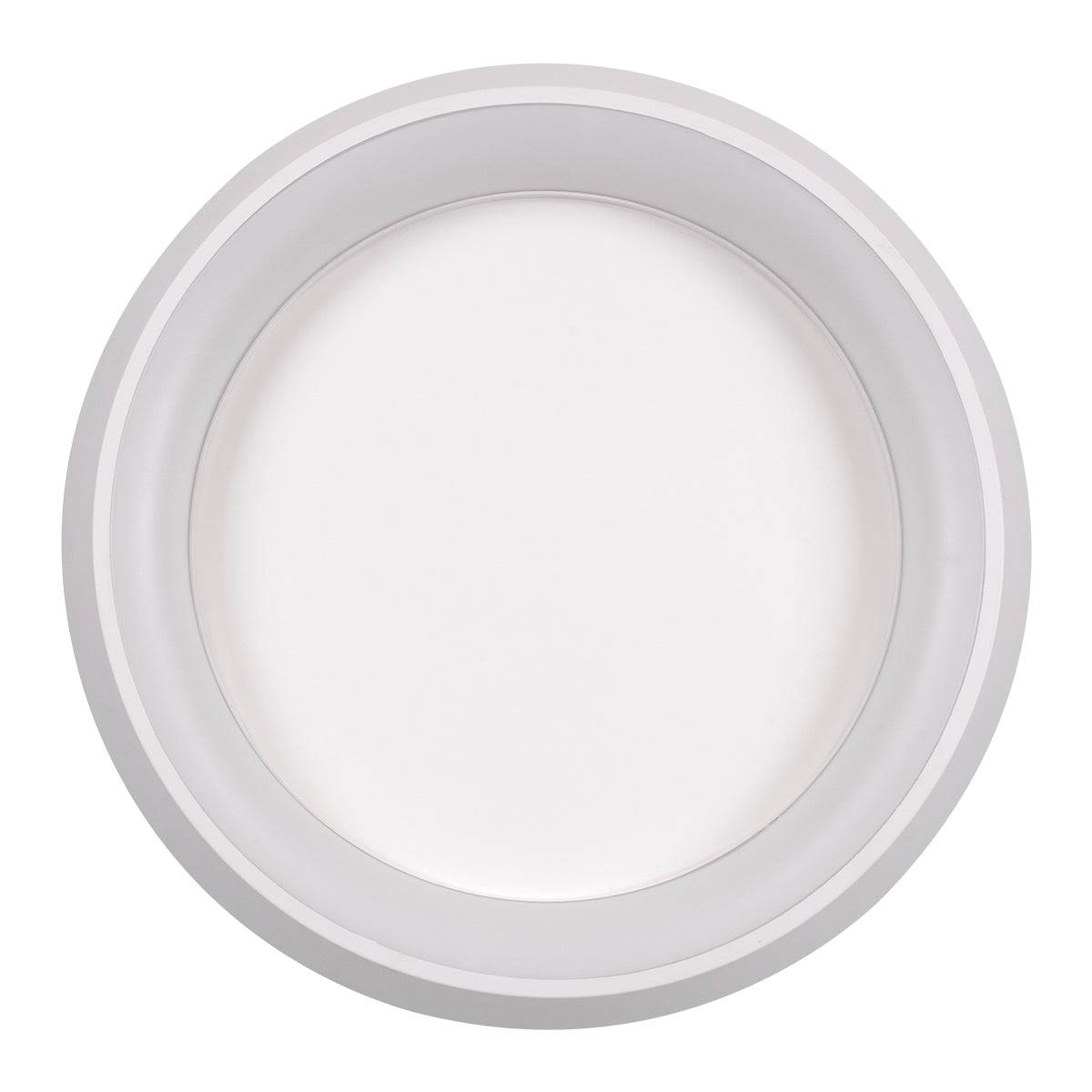 GloboStar® MELINA 61041 Πλαφονιέρα Οροφής Κύκλος LED CCT 55W 6376lm 120° AC 220-240V - Εναλλαγή Φωτισμού μέσω Τηλεχειριστηρίου All In One Ψυχρό Λευκό 6000k+Φυσικό Λευκό 4500k+Θερμό Λευκό 2700k Dimmable Φ48cm - Λευκό - 3 Years Warranty - ledmania.gr