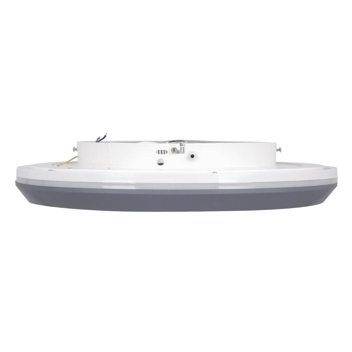 GloboStar® MELINA 61042 Πλαφονιέρα Οροφής Κύκλος LED CCT 55W 6376lm 120° AC 220-240V - Εναλλαγή Φωτισμού μέσω Τηλεχειριστηρίου All In One Ψυχρό Λευκό 6000k+Φυσικό Λευκό 4500k+Θερμό Λευκό 2700k Dimmable Φ48cm - Ανθρακί - 3 Years Warranty - ledmania.gr