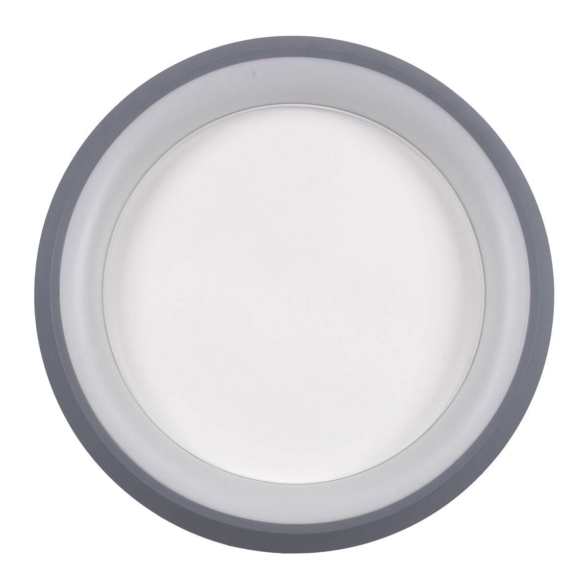 GloboStar® MELINA 61042 Πλαφονιέρα Οροφής Κύκλος LED CCT 55W 6376lm 120° AC 220-240V - Εναλλαγή Φωτισμού μέσω Τηλεχειριστηρίου All In One Ψυχρό Λευκό 6000k+Φυσικό Λευκό 4500k+Θερμό Λευκό 2700k Dimmable Φ48cm - Ανθρακί - 3 Years Warranty - ledmania.gr