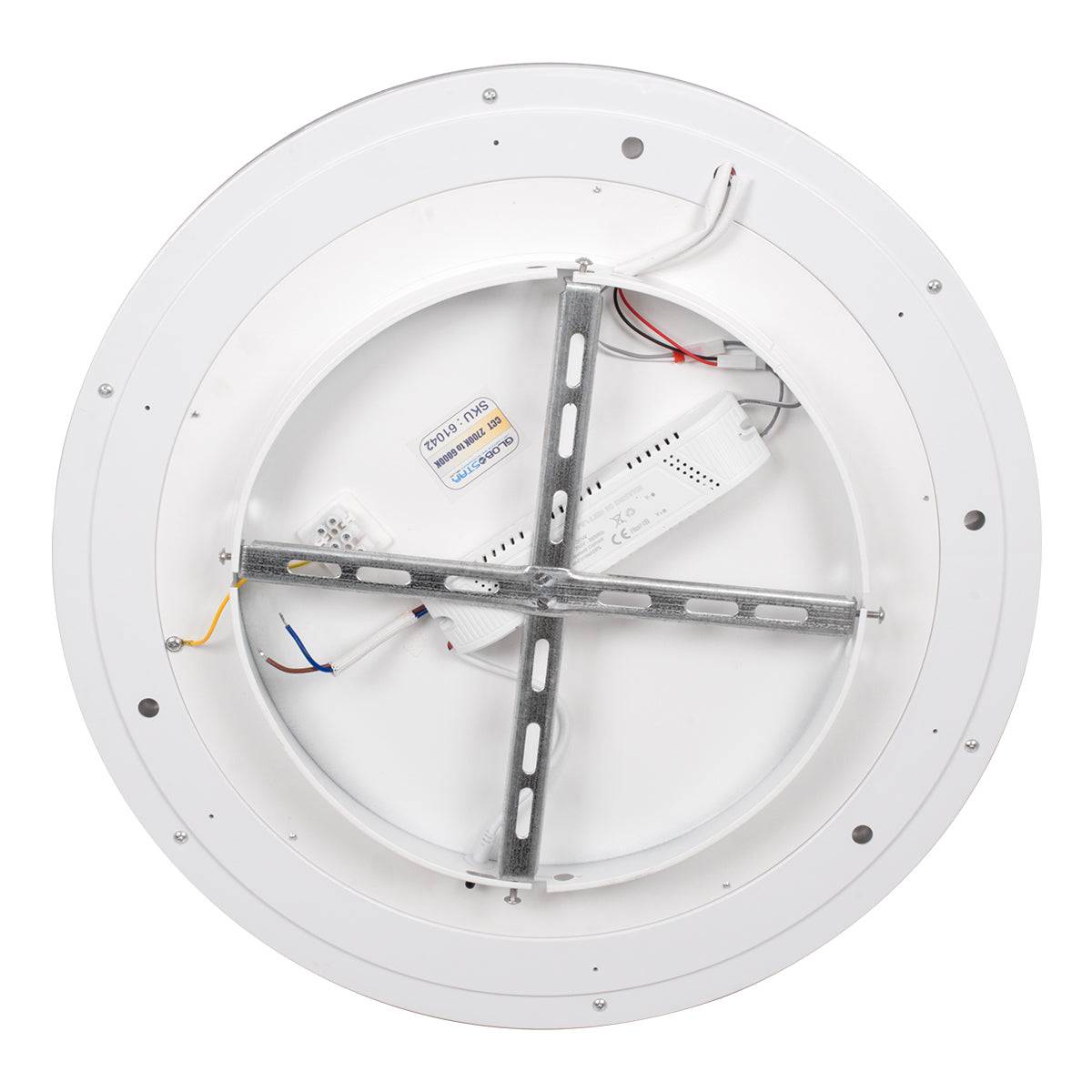 GloboStar® MELINA 61042 Πλαφονιέρα Οροφής Κύκλος LED CCT 55W 6376lm 120° AC 220-240V - Εναλλαγή Φωτισμού μέσω Τηλεχειριστηρίου All In One Ψυχρό Λευκό 6000k+Φυσικό Λευκό 4500k+Θερμό Λευκό 2700k Dimmable Φ48cm - Ανθρακί - 3 Years Warranty - ledmania.gr
