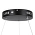 GloboStar® MELINA 61043 Κρεμαστή Πλαφονιέρα Οροφής Κύκλος LED CCT 55W 6376lm 120° AC 220-240V - Εναλλαγή Φωτισμού μέσω Τηλεχειριστηρίου All In One Ψυχρό Λευκό 6000k+Φυσικό Λευκό 4500k+Θερμό Λευκό 2700k Dimmable Φ48cm - Μαύρο - 3 Years Warranty - ledmania.gr