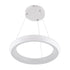 GloboStar® MELINA 61044 Κρεμαστή Πλαφονιέρα Οροφής Κύκλος LED CCT 55W 6376lm 120° AC 220-240V - Εναλλαγή Φωτισμού μέσω Τηλεχειριστηρίου All In One Ψυχρό Λευκό 6000k+Φυσικό Λευκό 4500k+Θερμό Λευκό 2700k Dimmable Φ48cm - Λευκό - 3 Years Warranty - ledmania.gr