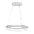 GloboStar® MELINA 61044 Κρεμαστή Πλαφονιέρα Οροφής Κύκλος LED CCT 55W 6376lm 120° AC 220-240V - Εναλλαγή Φωτισμού μέσω Τηλεχειριστηρίου All In One Ψυχρό Λευκό 6000k+Φυσικό Λευκό 4500k+Θερμό Λευκό 2700k Dimmable Φ48cm - Λευκό - 3 Years Warranty - ledmania.gr