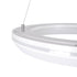 GloboStar® MELINA 61044 Κρεμαστή Πλαφονιέρα Οροφής Κύκλος LED CCT 55W 6376lm 120° AC 220-240V - Εναλλαγή Φωτισμού μέσω Τηλεχειριστηρίου All In One Ψυχρό Λευκό 6000k+Φυσικό Λευκό 4500k+Θερμό Λευκό 2700k Dimmable Φ48cm - Λευκό - 3 Years Warranty - ledmania.gr