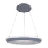 GloboStar® MELINA 61045 Κρεμαστή Πλαφονιέρα Οροφής Κύκλος LED CCT 55W 6376lm 120° AC 220-240V - Εναλλαγή Φωτισμού μέσω Τηλεχειριστηρίου All In One Ψυχρό Λευκό 6000k+Φυσικό Λευκό 4500k+Θερμό Λευκό 2700k Dimmable Φ48cm - Ανθρακί - 3 Years Warranty - ledmania.gr