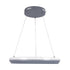 GloboStar® MELINA 61045 Κρεμαστή Πλαφονιέρα Οροφής Κύκλος LED CCT 55W 6376lm 120° AC 220-240V - Εναλλαγή Φωτισμού μέσω Τηλεχειριστηρίου All In One Ψυχρό Λευκό 6000k+Φυσικό Λευκό 4500k+Θερμό Λευκό 2700k Dimmable Φ48cm - Ανθρακί - 3 Years Warranty - ledmania.gr