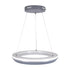 GloboStar® MELINA 61045 Κρεμαστή Πλαφονιέρα Οροφής Κύκλος LED CCT 55W 6376lm 120° AC 220-240V - Εναλλαγή Φωτισμού μέσω Τηλεχειριστηρίου All In One Ψυχρό Λευκό 6000k+Φυσικό Λευκό 4500k+Θερμό Λευκό 2700k Dimmable Φ48cm - Ανθρακί - 3 Years Warranty - ledmania.gr