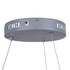 GloboStar® MELINA 61045 Κρεμαστή Πλαφονιέρα Οροφής Κύκλος LED CCT 55W 6376lm 120° AC 220-240V - Εναλλαγή Φωτισμού μέσω Τηλεχειριστηρίου All In One Ψυχρό Λευκό 6000k+Φυσικό Λευκό 4500k+Θερμό Λευκό 2700k Dimmable Φ48cm - Ανθρακί - 3 Years Warranty - ledmania.gr