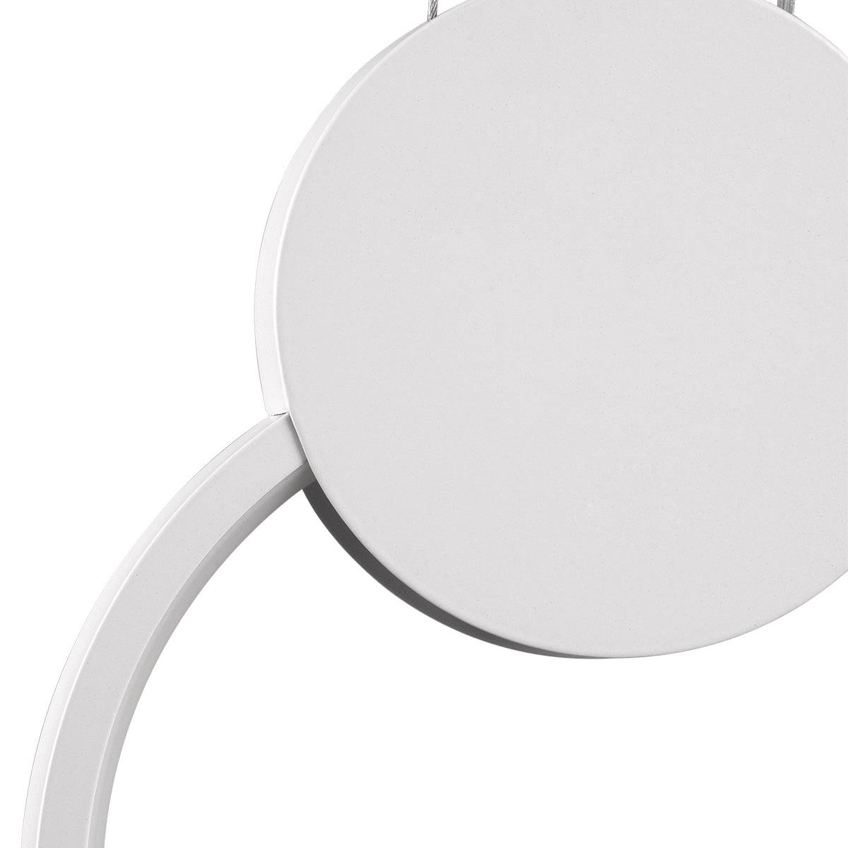 GloboStar® CYCLOS 61074 Κρεμαστό Φωτιστικό Οροφής Design LED CCT 9W 1080lm 300° AC 220-240V - Εναλλαγή Φωτισμού μέσω Διακόπτη On/Off All In One Ψυχρό 6000k+Φυσικό 4500k+Θερμό 2700k Μ21 x Π2.3 x Υ26.5cm - Λευκό - ledmania.gr