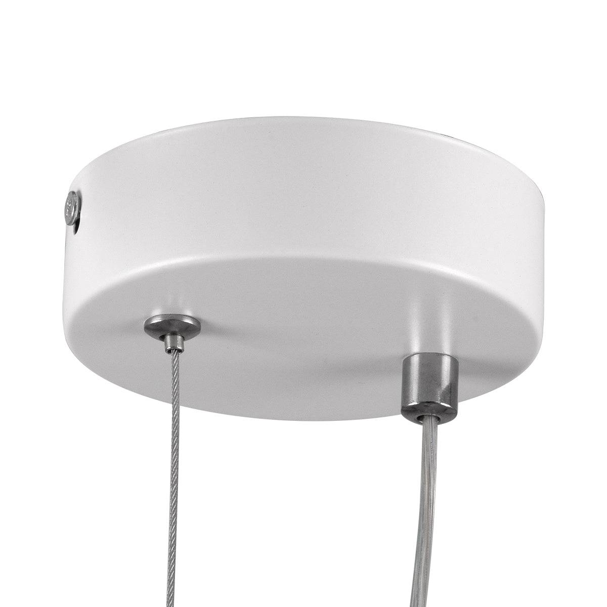 GloboStar® CYCLOS 61074 Κρεμαστό Φωτιστικό Οροφής Design LED CCT 9W 1080lm 300° AC 220-240V - Εναλλαγή Φωτισμού μέσω Διακόπτη On/Off All In One Ψυχρό 6000k+Φυσικό 4500k+Θερμό 2700k Μ21 x Π2.3 x Υ26.5cm - Λευκό - ledmania.gr