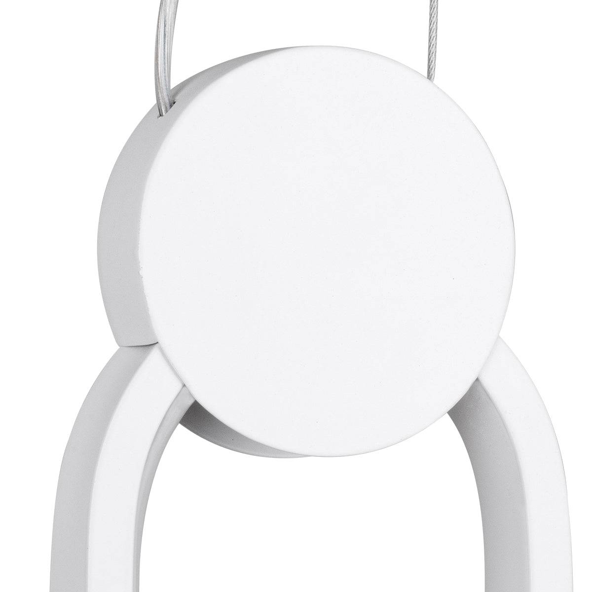 GloboStar® ILDI 61089 Κρεμαστό Φωτιστικό Οροφής Design LED CCT 12W 1440lm 300° AC 220-240V - Εναλλαγή Φωτισμού μέσω Διακόπτη On/Off All In One Ψυχρό 6000k+Φυσικό 4500k+Θερμό 2700k Μ10 x Π2.3 x Υ38cm - Λευκό - ledmania.gr