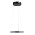 GloboStar® DIAMOND 61126 Κρεμαστό Φωτιστικό Δαχτυλίδι-Κύκλος LED CCT 20W 2356lm 360° AC 220-240V - Εναλλαγή Φωτισμού μέσω Τηλεχειριστηρίου All In One Ψυχρό 6000k+Φυσικό 4500k+Θερμό 2700k Dimmable Φ25cm - Μαύρο - 3 Years Warranty - ledmania.gr