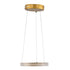 GloboStar® DIAMOND 61127 Κρεμαστό Φωτιστικό Δαχτυλίδι-Κύκλος LED CCT 20W 2356lm 360° AC 220-240V - Εναλλαγή Φωτισμού μέσω Τηλεχειριστηρίου All In One Ψυχρό 6000k+Φυσικό 4500k+Θερμό 2700k Dimmable Φ25cm - Χρυσό Βούρτσας - 3 Years Warranty - ledmania.gr