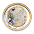 GloboStar® DIAMOND 61127 Κρεμαστό Φωτιστικό Δαχτυλίδι-Κύκλος LED CCT 20W 2356lm 360° AC 220-240V - Εναλλαγή Φωτισμού μέσω Τηλεχειριστηρίου All In One Ψυχρό 6000k+Φυσικό 4500k+Θερμό 2700k Dimmable Φ25cm - Χρυσό Βούρτσας - 3 Years Warranty - ledmania.gr