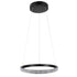 GloboStar® DIAMOND 61128 Κρεμαστό Φωτιστικό Δαχτυλίδι-Κύκλος LED CCT 30W 3513lm 360° AC 220-240V - Εναλλαγή Φωτισμού μέσω Τηλεχειριστηρίου All In One Ψυχρό 6000k+Φυσικό 4500k+Θερμό 2700k Dimmable Φ40cm - Μαύρο - 3 Years Warranty - ledmania.gr