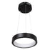 GloboStar® NEMESIS 61152 Κρεμαστό Φωτιστικό Δαχτυλίδι-Κύκλος LED CCT 20W 2356lm 360° AC 220-240V - Εναλλαγή Φωτισμού μέσω Τηλεχειριστηρίου All In One Ψυχρό 6000k+Φυσικό 4500k+Θερμό 2700k Dimmable Φ25cm - Μαύρο - 3 Years Warranty - ledmania.gr