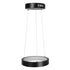 GloboStar® NEMESIS 61152 Κρεμαστό Φωτιστικό Δαχτυλίδι-Κύκλος LED CCT 20W 2356lm 360° AC 220-240V - Εναλλαγή Φωτισμού μέσω Τηλεχειριστηρίου All In One Ψυχρό 6000k+Φυσικό 4500k+Θερμό 2700k Dimmable Φ25cm - Μαύρο - 3 Years Warranty - ledmania.gr
