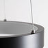 GloboStar® NEMESIS 61152 Κρεμαστό Φωτιστικό Δαχτυλίδι-Κύκλος LED CCT 20W 2356lm 360° AC 220-240V - Εναλλαγή Φωτισμού μέσω Τηλεχειριστηρίου All In One Ψυχρό 6000k+Φυσικό 4500k+Θερμό 2700k Dimmable Φ25cm - Μαύρο - 3 Years Warranty - ledmania.gr