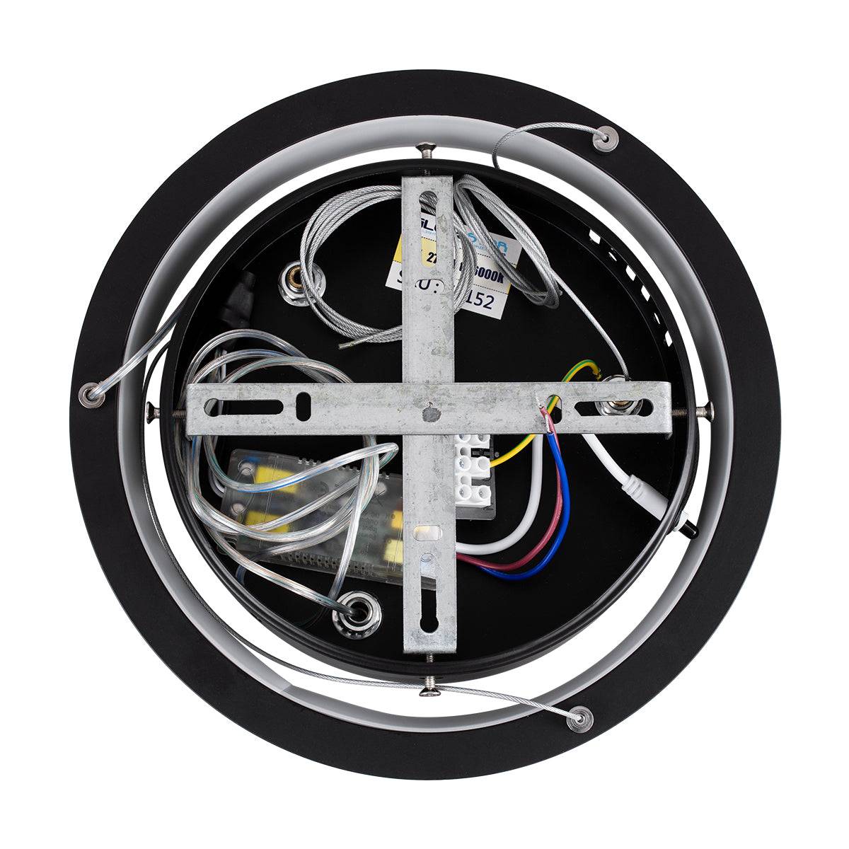 GloboStar® NEMESIS 61152 Κρεμαστό Φωτιστικό Δαχτυλίδι-Κύκλος LED CCT 20W 2356lm 360° AC 220-240V - Εναλλαγή Φωτισμού μέσω Τηλεχειριστηρίου All In One Ψυχρό 6000k+Φυσικό 4500k+Θερμό 2700k Dimmable Φ25cm - Μαύρο - 3 Years Warranty - ledmania.gr