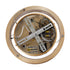 GloboStar® NEMESIS 61154 Κρεμαστό Φωτιστικό Δαχτυλίδι-Κύκλος LED CCT 20W 2356lm 360° AC 220-240V - Εναλλαγή Φωτισμού μέσω Τηλεχειριστηρίου All In One Ψυχρό 6000k+Φυσικό 4500k+Θερμό 2700k Dimmable Φ25cm - Χρυσό Βούρτσας - ledmania.gr