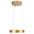 GloboStar® NEMESIS 61154 Κρεμαστό Φωτιστικό Δαχτυλίδι-Κύκλος LED CCT 20W 2356lm 360° AC 220-240V - Εναλλαγή Φωτισμού μέσω Τηλεχειριστηρίου All In One Ψυχρό 6000k+Φυσικό 4500k+Θερμό 2700k Dimmable Φ25cm - Χρυσό Βούρτσας - ledmania.gr