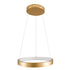 GloboStar® NEMESIS 61157 Κρεμαστό Φωτιστικό Δαχτυλίδι-Κύκλος LED CCT 30W 3513lm 360° AC 220-240V - Εναλλαγή Φωτισμού μέσω Τηλεχειριστηρίου All In One Ψυχρό 6000k+Φυσικό 4500k+Θερμό 2700k Dimmable Φ40cm - Χρυσό Βούρτσας - 3 Years Warranty - ledmania.gr