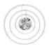 GloboStar® NEMESIS TRIO 61171 Κρεμαστό Φωτιστικό Δαχτυλίδι-Κύκλος LED CCT 120W 14723lm 360° AC 220-240V - Εναλλαγή Φωτισμού μέσω Τηλεχειριστηρίου All In One Ψυχρό 6000k+Φυσικό 4500k+Θερμό 2700k Dimmable Φ40+60+80cm - Λευκό - ledmania.gr