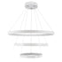 GloboStar® NEMESIS TRIO 61171-DECO Κρεμαστό Φωτιστικό Δαχτυλίδι-Κύκλος LED CCT 120W 14723lm 360° AC 220-240V - Εναλλαγή Φωτισμού μέσω Τηλεχειριστηρίου All In One Ψυχρό 6000k+Φυσικό 4500k+Θερμό 2700k Dimmable Φ40+60+80cm - Λευκό - 3 Years Warranty - ledmania.gr
