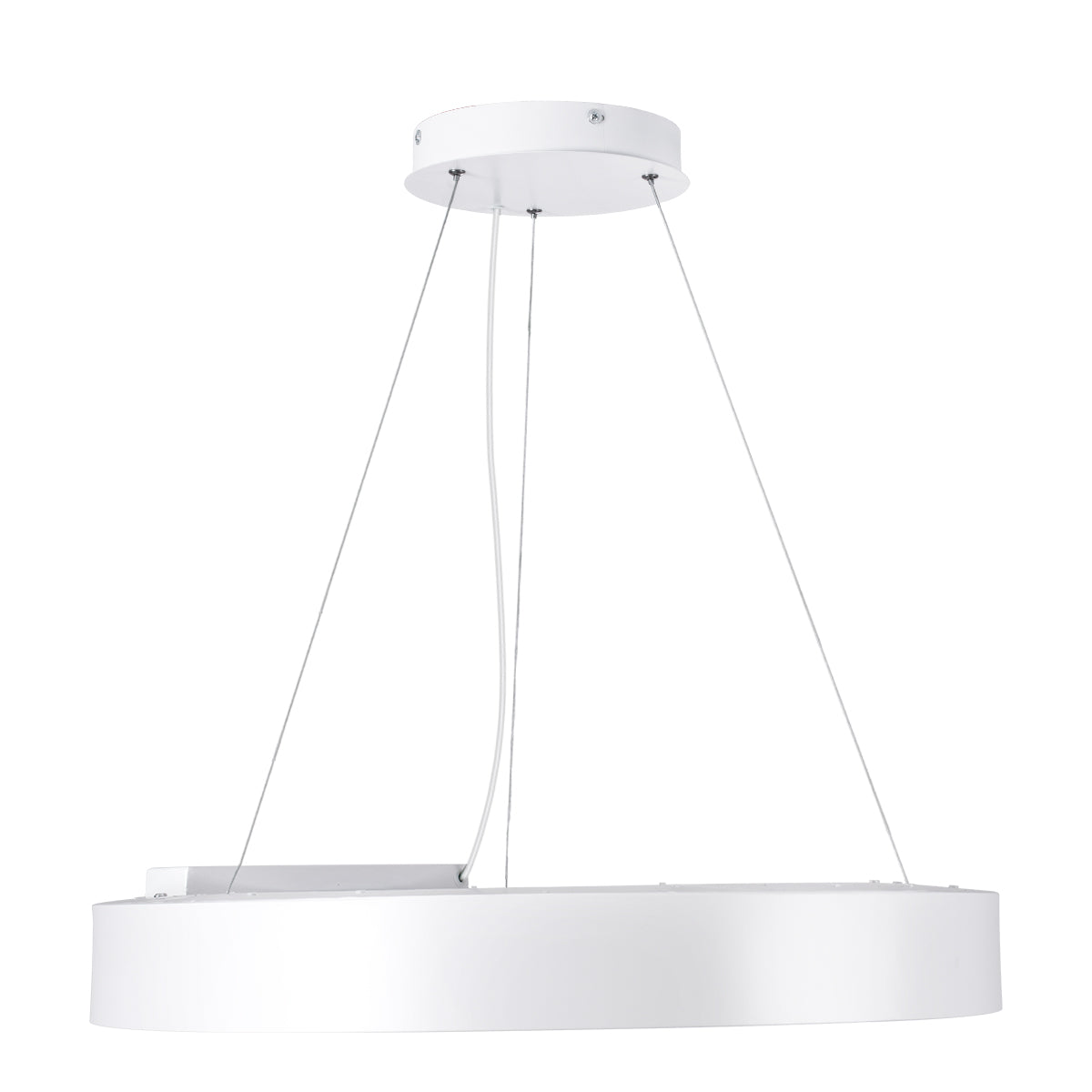 GloboStar® RA 61195 Κρεμαστό Φωτιστικό Δαχτυλίδι-Κύκλος LED CCT 67W 7370lm 120° AC 220-240V - Εναλλαγή Φωτισμού μέσω Τηλεχειριστηρίου All In One Ψυχρό 6000k+Φυσικό 4500k+Θερμό 2700k Dimmable Φ60cm - Λευκό- 3 Years Warranty - ledmania.gr