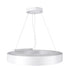 GloboStar® RA 61195 Κρεμαστό Φωτιστικό Δαχτυλίδι-Κύκλος LED CCT 67W 7370lm 120° AC 220-240V - Εναλλαγή Φωτισμού μέσω Τηλεχειριστηρίου All In One Ψυχρό 6000k+Φυσικό 4500k+Θερμό 2700k Dimmable Φ60cm - Λευκό- 3 Years Warranty - ledmania.gr
