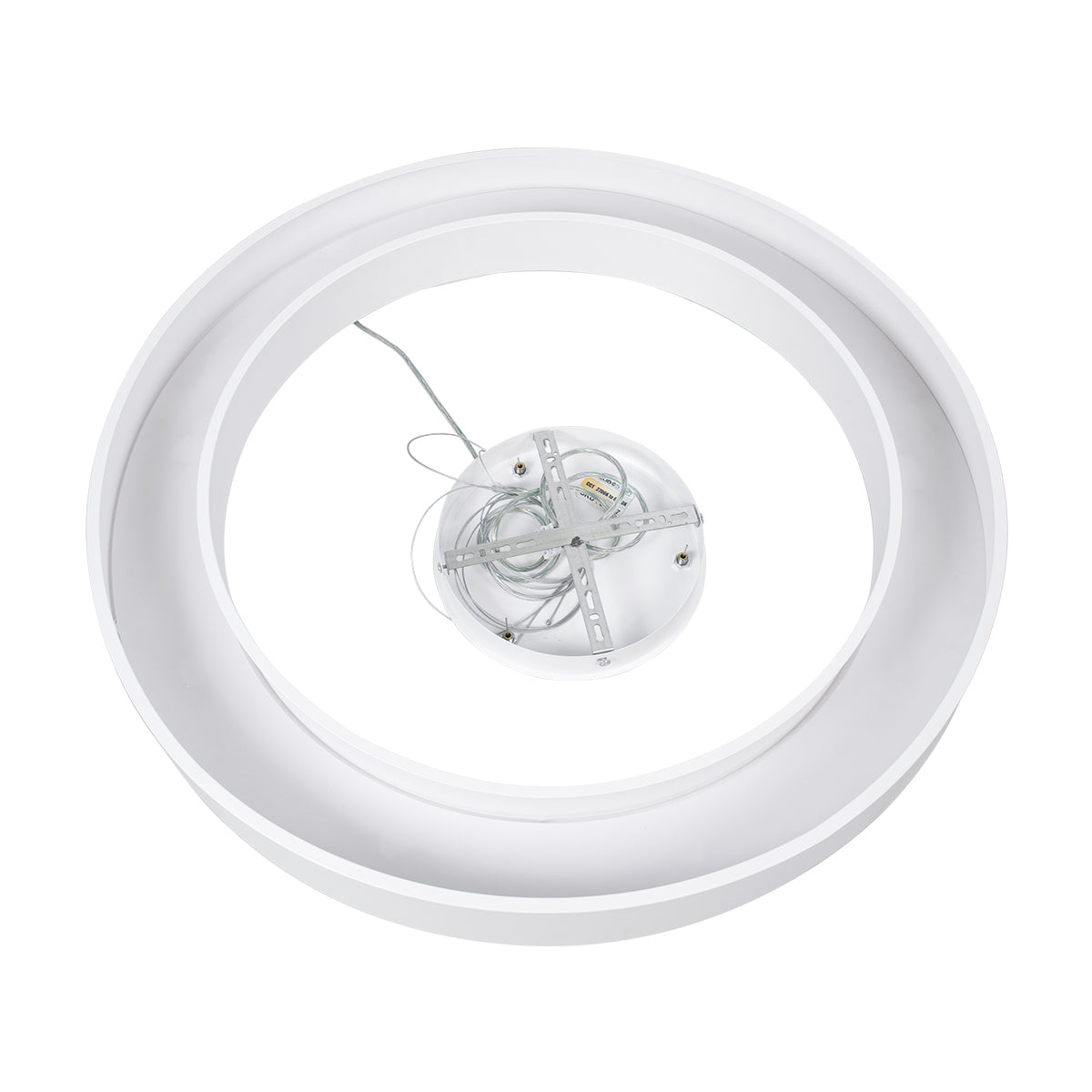 GloboStar® RA 61197 Κρεμαστό Φωτιστικό Δαχτυλίδι-Κύκλος LED CCT 75W 8250lm 120° AC 220-240V - Εναλλαγή Φωτισμού μέσω Τηλεχειριστηρίου All In One Ψυχρό 6000k+Φυσικό 4500k+Θερμό 2700k Dimmable Φ80cm - Λευκό - 3 Years Warranty