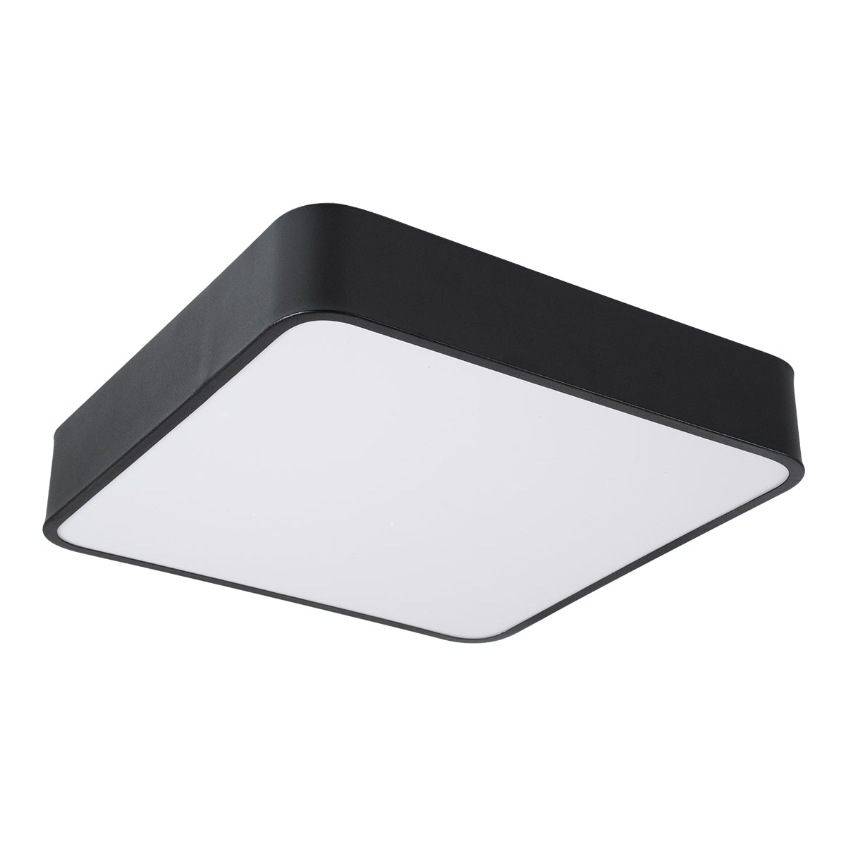 GloboStar® KAMALA 61206-P Κρεμαστή Πλαφονιέρα Οροφής LED CCT 67W 7370lm 120° AC 220-240V - Εναλλαγή Φωτισμού μέσω Τηλεχειριστηρίου All In One Ψυχρό 6000k+Φυσικό 4500k+Θερμό 2700k Dimmable Μ40 x Π40 x Υ8cm- Μαύρο - 3 Years Warranty - ledmania.gr