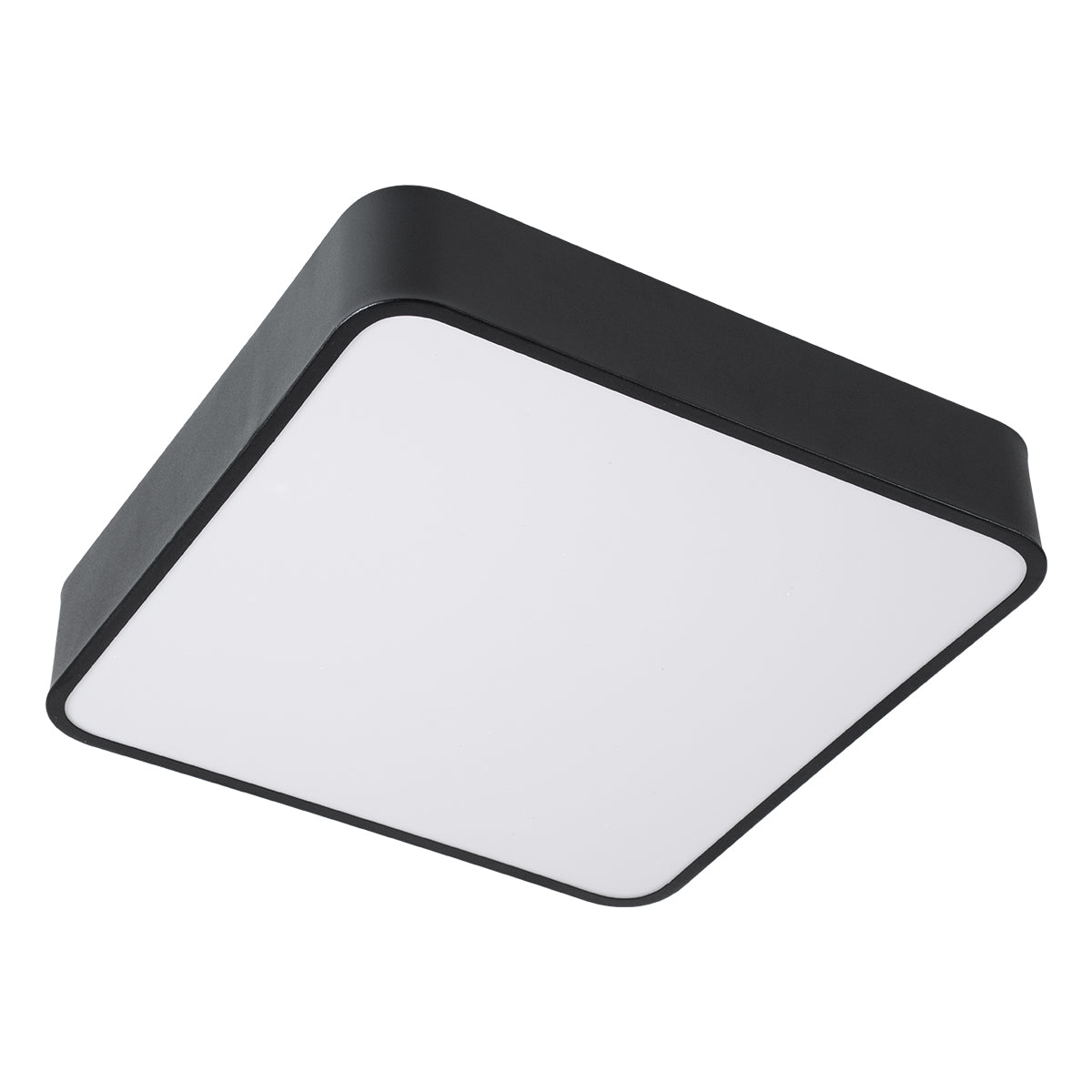 GloboStar® KAMALA 61206-P Κρεμαστή Πλαφονιέρα Οροφής LED CCT 67W 7370lm 120° AC 220-240V - Εναλλαγή Φωτισμού μέσω Τηλεχειριστηρίου All In One Ψυχρό 6000k+Φυσικό 4500k+Θερμό 2700k Dimmable Μ40 x Π40 x Υ8cm- Μαύρο - 3 Years Warranty - ledmania.gr