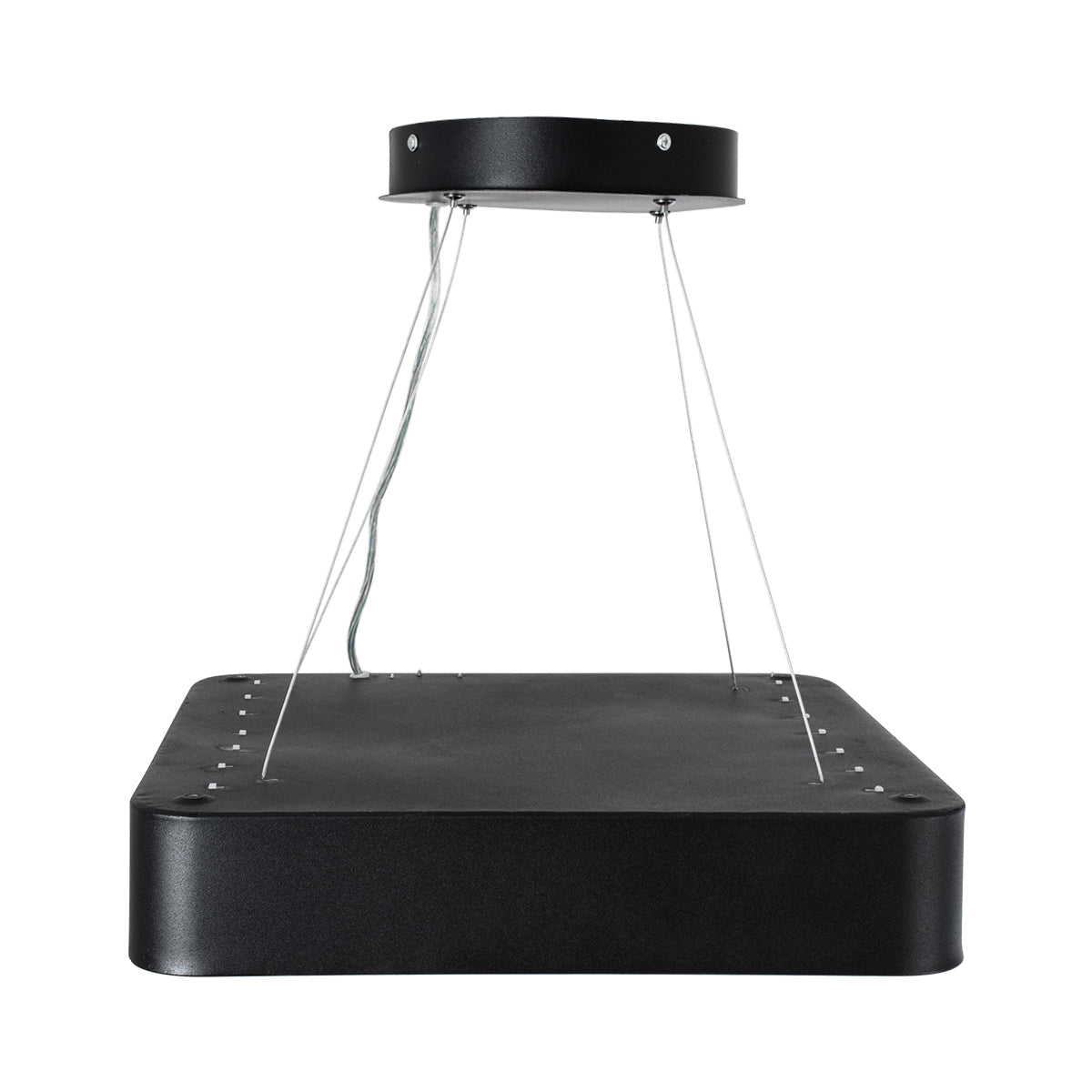 GloboStar® KAMALA 61206-S Πλαφονιέρα Οροφής LED CCT 67W 7370lm 120° AC 220-240V - Εναλλαγή Φωτισμού μέσω Τηλεχειριστηρίου All In One Ψυχρό 6000k+Φυσικό 4500k+Θερμό 2700k Dimmable Μ40 x Π40 x Υ8cm- Μαύρο - 3 Years Warranty - ledmania.gr