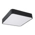 GloboStar® KAMALA 61206-S Πλαφονιέρα Οροφής LED CCT 67W 7370lm 120° AC 220-240V - Εναλλαγή Φωτισμού μέσω Τηλεχειριστηρίου All In One Ψυχρό 6000k+Φυσικό 4500k+Θερμό 2700k Dimmable Μ40 x Π40 x Υ8cm- Μαύρο - 3 Years Warranty - ledmania.gr