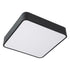 GloboStar® KAMALA 61206-S Πλαφονιέρα Οροφής LED CCT 67W 7370lm 120° AC 220-240V - Εναλλαγή Φωτισμού μέσω Τηλεχειριστηρίου All In One Ψυχρό 6000k+Φυσικό 4500k+Θερμό 2700k Dimmable Μ40 x Π40 x Υ8cm- Μαύρο - 3 Years Warranty - ledmania.gr