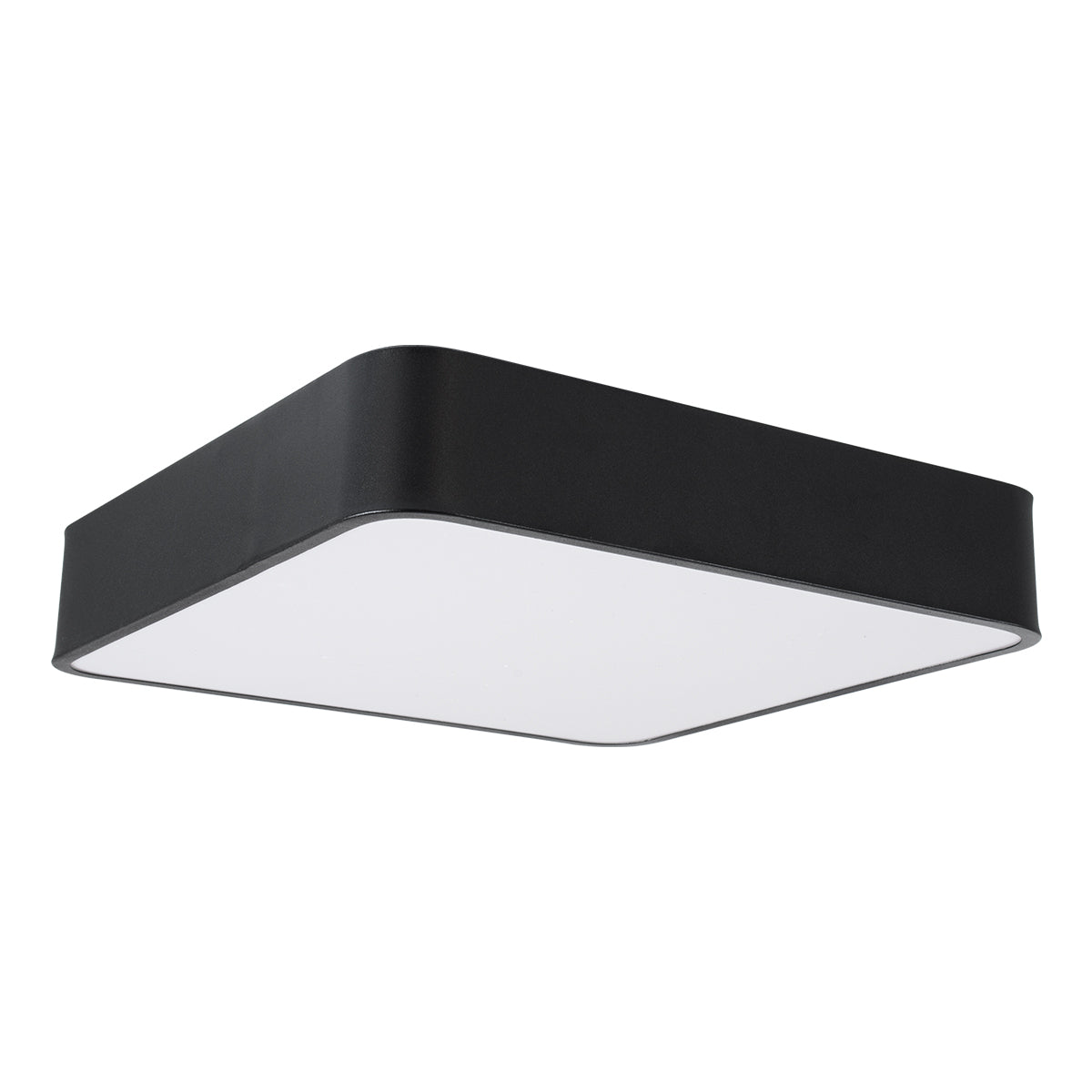 GloboStar® KAMALA 61206-S Πλαφονιέρα Οροφής LED CCT 67W 7370lm 120° AC 220-240V - Εναλλαγή Φωτισμού μέσω Τηλεχειριστηρίου All In One Ψυχρό 6000k+Φυσικό 4500k+Θερμό 2700k Dimmable Μ40 x Π40 x Υ8cm- Μαύρο - 3 Years Warranty - ledmania.gr