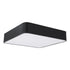 GloboStar® KAMALA 61206-S Πλαφονιέρα Οροφής LED CCT 67W 7370lm 120° AC 220-240V - Εναλλαγή Φωτισμού μέσω Τηλεχειριστηρίου All In One Ψυχρό 6000k+Φυσικό 4500k+Θερμό 2700k Dimmable Μ40 x Π40 x Υ8cm- Μαύρο - 3 Years Warranty - ledmania.gr