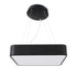 GloboStar® KAMALA 61206-S Πλαφονιέρα Οροφής LED CCT 67W 7370lm 120° AC 220-240V - Εναλλαγή Φωτισμού μέσω Τηλεχειριστηρίου All In One Ψυχρό 6000k+Φυσικό 4500k+Θερμό 2700k Dimmable Μ40 x Π40 x Υ8cm- Μαύρο - 3 Years Warranty - ledmania.gr