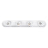 GloboStar® NESPO 61215 Φωτιστικό Οροφής Linear Design LED CCT με Κινούμενα Σποτ LED Spot Downlight 48W 5376lm 360° & 45° AC 220-240V - Εναλλαγή Φωτισμού μέσω Διακόπτη On/Off All In One Ψυχρό 6000k+Φυσικό 4500k+Θερμό 2700k Μ80 x Π13 x Υ6.5cm - Λευκό