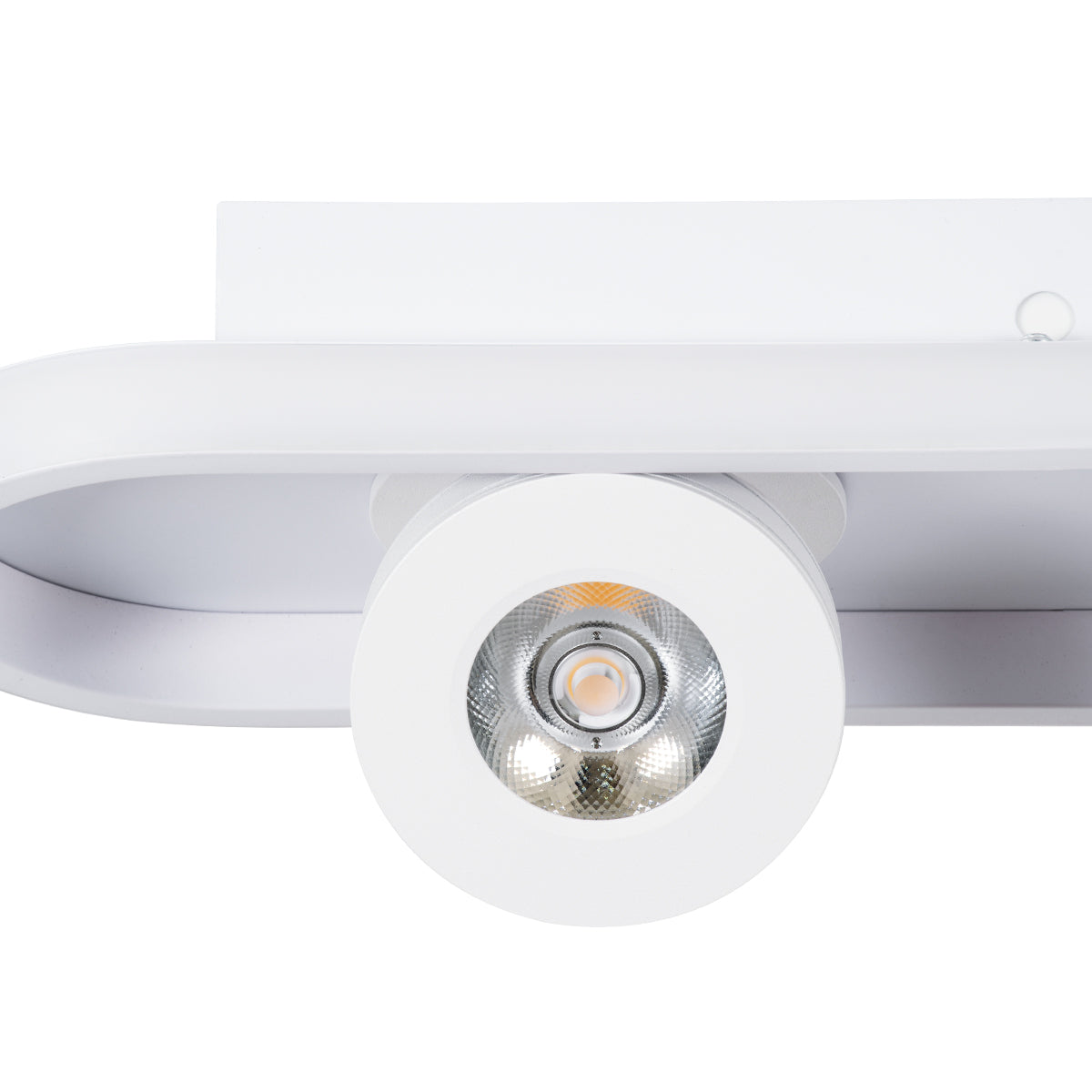 GloboStar® NESPO 61215 Φωτιστικό Οροφής Linear Design LED CCT με Κινούμενα Σποτ LED Spot Downlight 48W 5376lm 360° & 45° AC 220-240V - Εναλλαγή Φωτισμού μέσω Διακόπτη On/Off All In One Ψυχρό 6000k+Φυσικό 4500k+Θερμό 2700k Μ80 x Π13 x Υ6.5cm - Λευκό - ledmania.gr