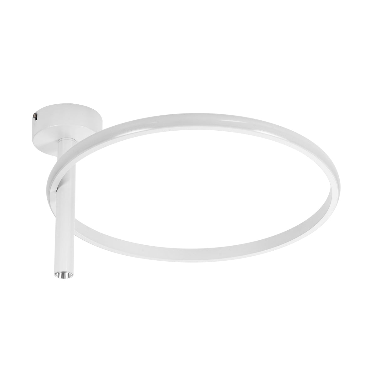 GloboStar® VERONA 61221 Φωτιστικό Οροφής Δαχτυλίδι-Κύκλος LED CCT 24W 2688lm 360° AC 220-240V - Εναλλαγή Φωτισμού μέσω Διακόπτη On/Off All In One Ψυχρό 6000k+Φυσικό 4500k+Θερμό 2700k Φ40 x Υ23cm - Λευκό - 3 Χρόνια Εγγύηση - ledmania.gr