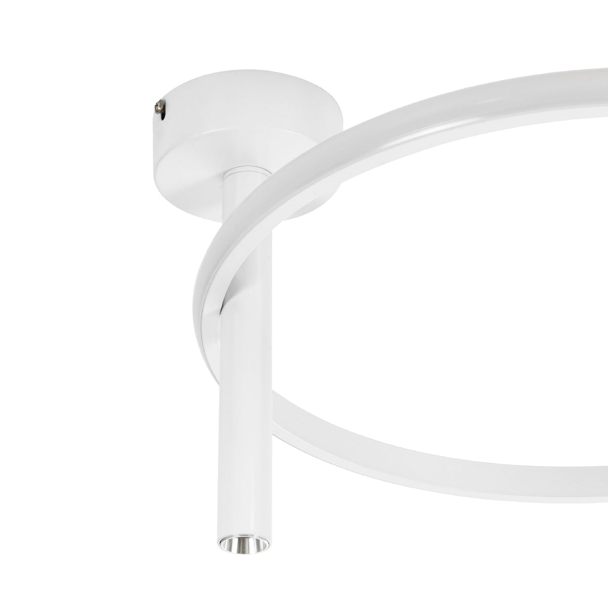 GloboStar® VERONA 61221 Φωτιστικό Οροφής Δαχτυλίδι-Κύκλος LED CCT 24W 2688lm 360° AC 220-240V - Εναλλαγή Φωτισμού μέσω Διακόπτη On/Off All In One Ψυχρό 6000k+Φυσικό 4500k+Θερμό 2700k Φ40 x Υ23cm - Λευκό - 3 Χρόνια Εγγύηση - ledmania.gr