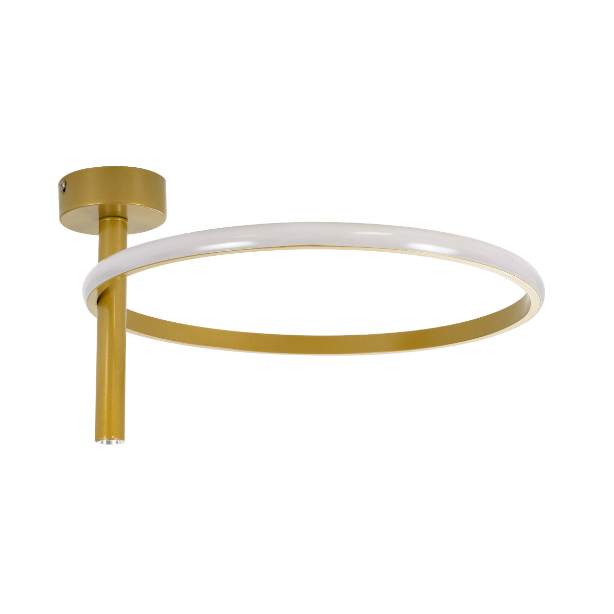 GloboStar® VERONA 61222 Φωτιστικό Οροφής Δαχτυλίδι-Κύκλος LED CCT 24W 2688lm 360° AC 220-240V - Εναλλαγή Φωτισμού μέσω Διακόπτη On/Off All In One Ψυχρό 6000k+Φυσικό 4500k+Θερμό 2700k Φ40 x Υ23cm - Χρυσό - 3 Χρόνια Εγγύηση - ledmania.gr